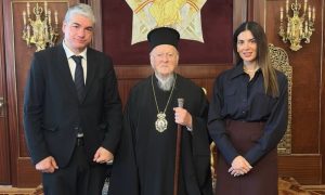 Σταματίνα Τσιμτσιλή – Θέμης Σοφός: Η συνάντηση με τον Οικουμενικό Πατριάρχη Βαρθολομαίο και το μńνυμα