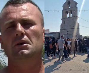 Όλοι παρατήρησαν το στεφάνι του Γκόγκα Λεβιάν και δάκρυσαν: Το στεφάνι στην κηδεία του Σπύρου στον Άραχθο που ράγισε καρδιές