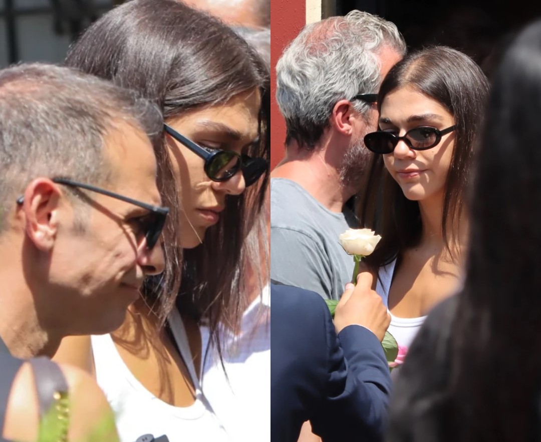 Μελίνα Νικολαΐδη: «Λύγισε» στο πλευρό του Ντέμη στην κηδεία της Αλεξάνδρας Νικολαΐδου