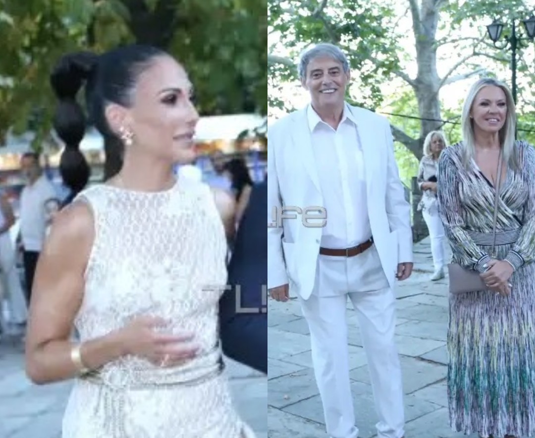 Ανθή Βούλγαρη – Κώστας Κωνσταντινίδης: Οι πρώτες φωτογραφίες από τη βάφτιση του Μάριου