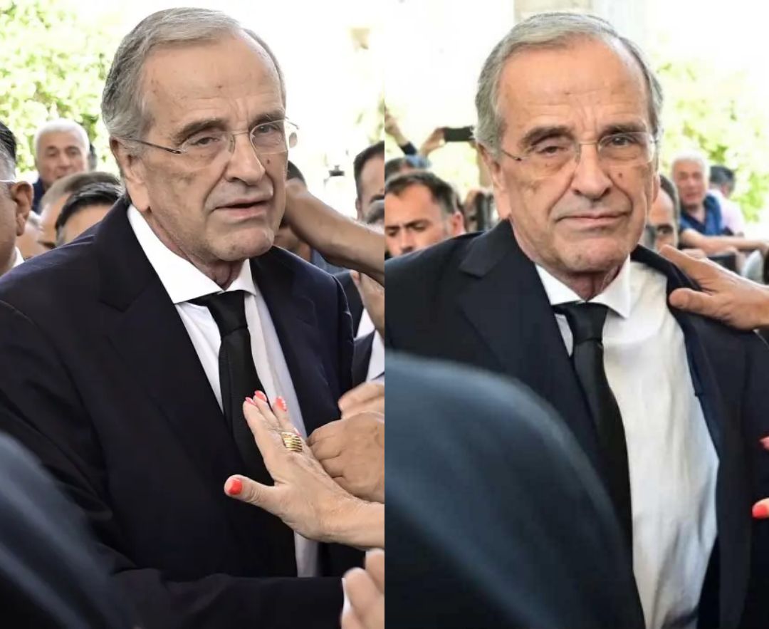 Η μόνη λέξη που ψέλλισε ο Αντώνης Σαμαράς στην κηδεία της Λένας Σαμαρά