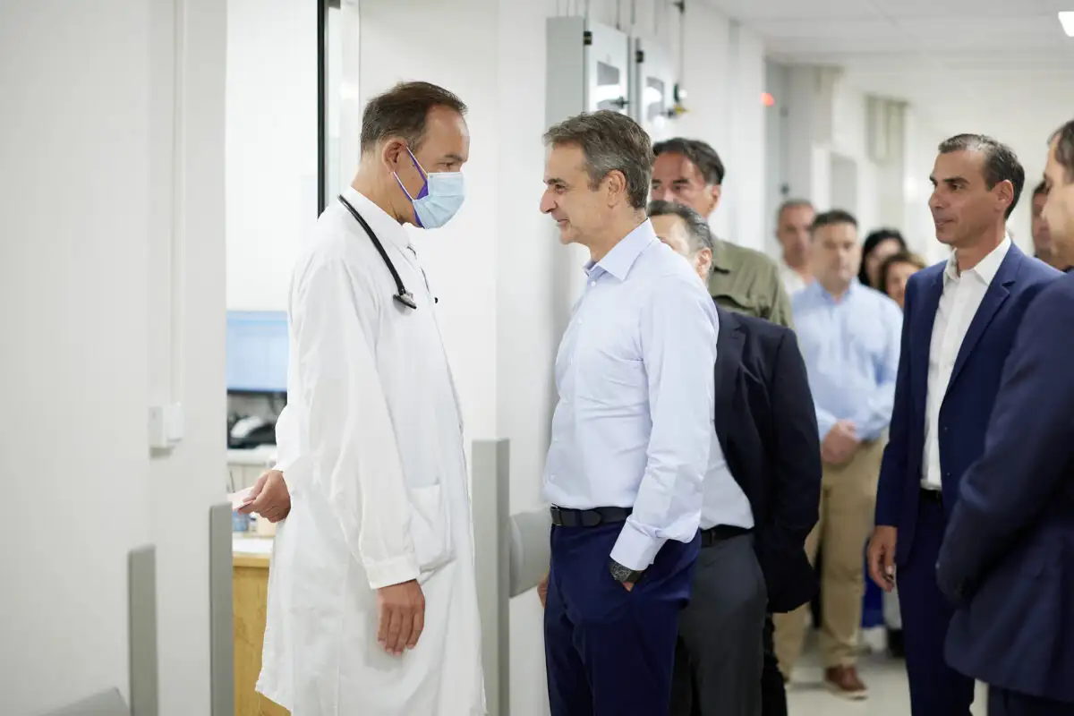 Στο Ιπποκράτειο νοσοκομείο ο Κυριάκος Μητσοτάκης - Ο λόγος