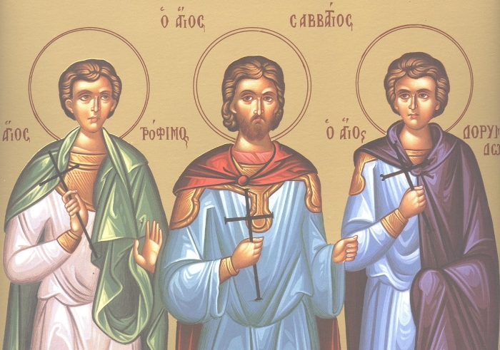 Άγιοι Τρόφιμος, Σαββάτιος και Δορυμέδων: Γιορτή σήμερα 19 Σεπτεμβρίου