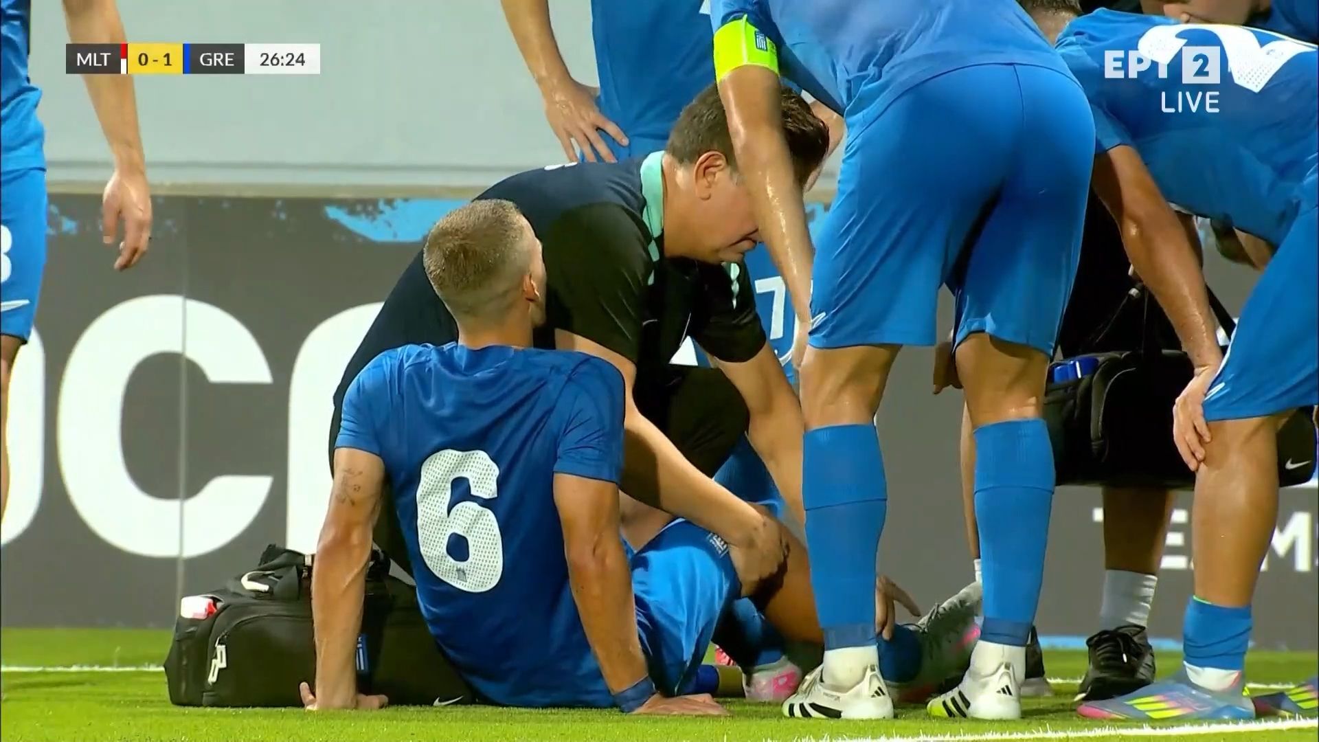 Σoκ με τον Φάνη Μπακούλα του Ολυμπιακού - Μόλις βγήκε η διάγνωση για τον σοβαρό τραυματισμό του