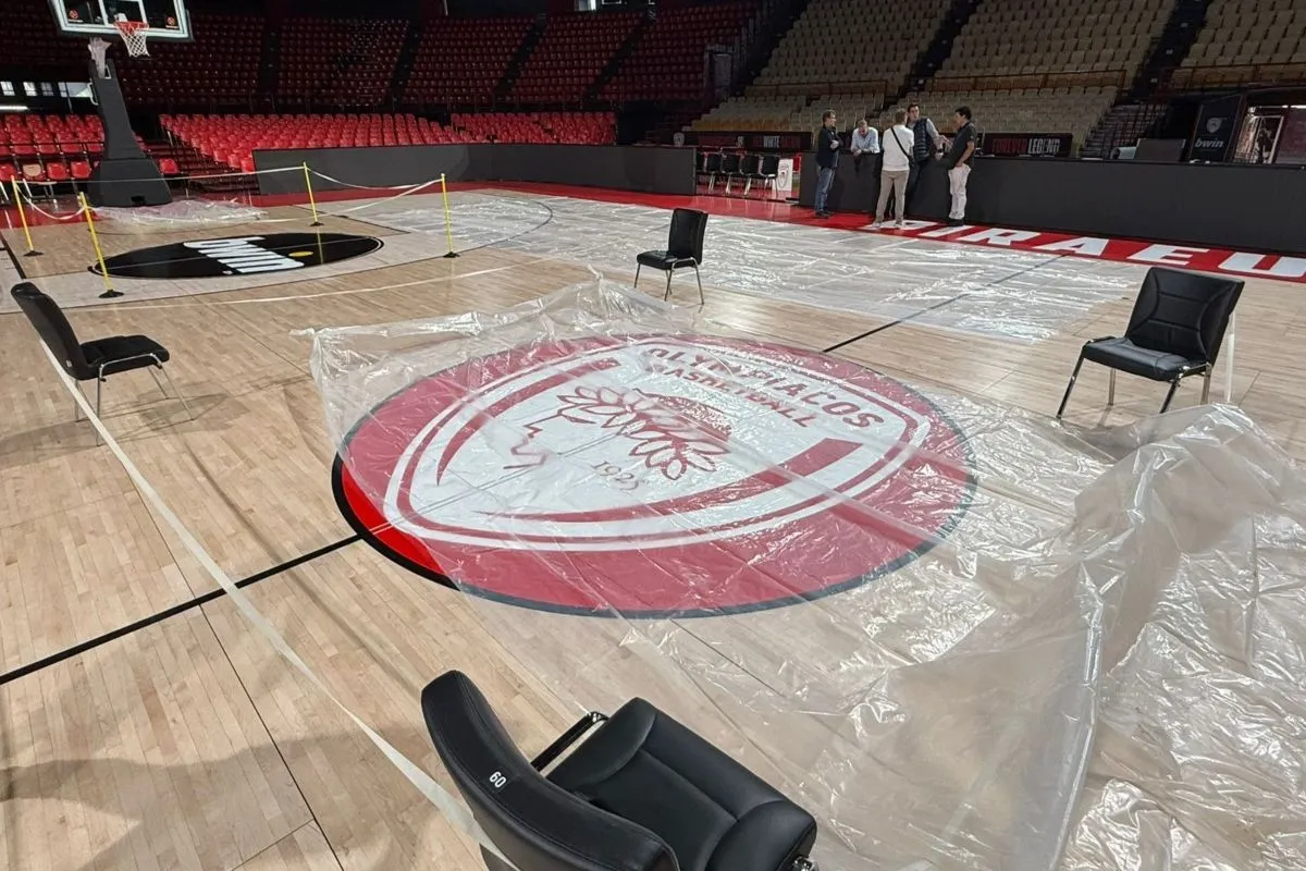 Ολυμπιακός: Πλημμύρισε το ΣΕΦ, σε αυτήν την κατάσταση βρίσκεται το γήπεδο