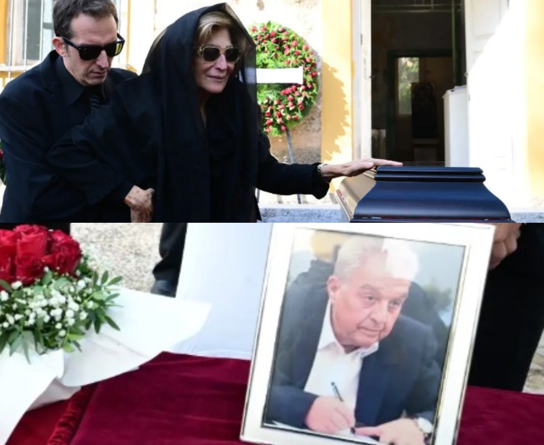 Κηδεία Αλέκου Φλαμπουράρη: Τpαγική φιγούρα η σύζυγός του – Συγκλονιστική στιγμή πάνω από το φέρετρό του