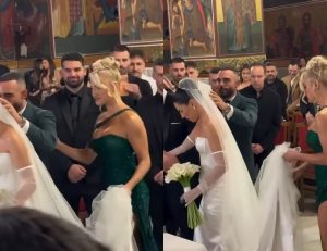 Σούσουpo με τον σύντροφο της Ιωάννας Τούνη στον γάμο: Τι έκανε ενώ πάντρευε την κολλητή της