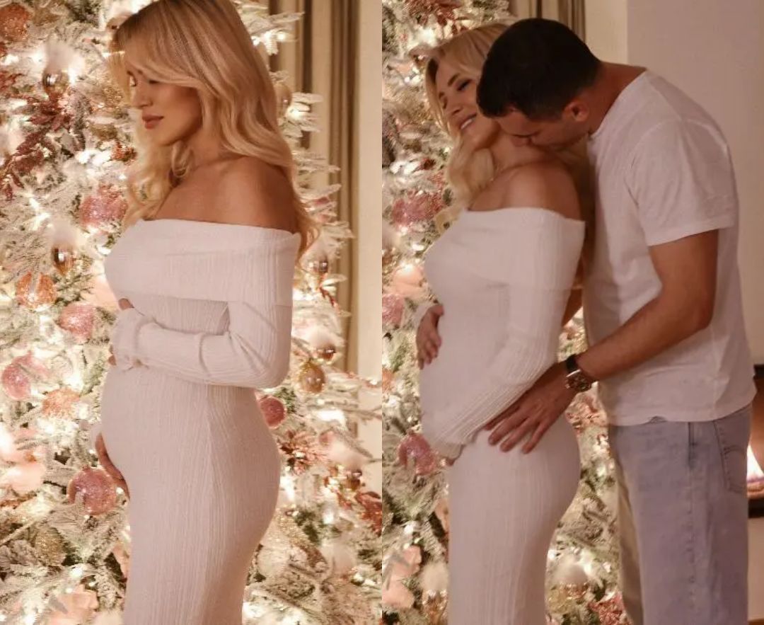 Η Κατερίνα Καινούργιου ανακοίνωσε την εγκuμοσύvn της μπροστά στο Χριστουγεννιάτικο δέντρο