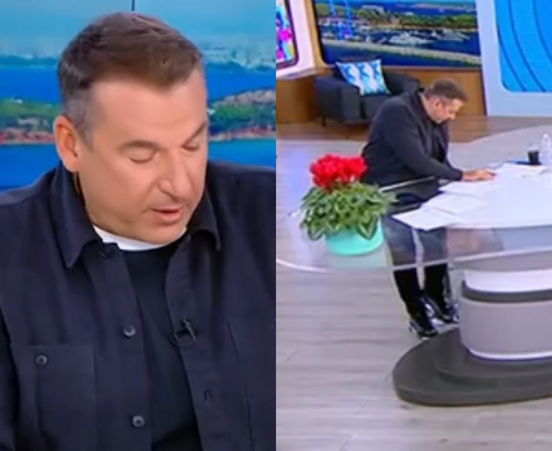 Ατύxnμα για Γιώργο Λιάγκα στο Πρωινό - Έσπασε η καρέκλα του on air στην εκπομπή