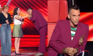 The Voice – Η Αρετή Κετιμέ «εισέβαλε» στο πλατό & ο Πάνος Μουζουράκης της ζήτησε δημόσια συγνώμη