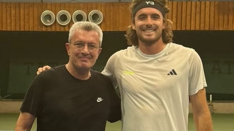 Νίκος Χατζηνικολάου: Έπαιξε τένις με τον Στέφανο Τσιτσιπά και… τον κέρδισε