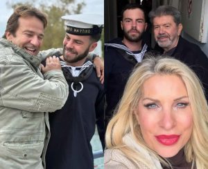 Άγγελος Λάτσιος: Μαζί με Ελένη Μενεγάκη, Γιάννη Λάτσιο και Ματέο στο Ναυτικό – Οι πρώτες φωτογραφίες