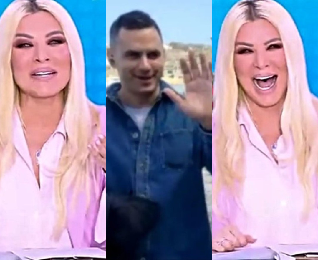 «Καλέ ο άνδρας μου!» - Η Καινούργιου έκανε ζωντανή σύνδεση με Μύκονο και πέρασε από πίσω ο Κουτσουμπής