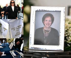 Κηδεία Άννα Ψαρούδα Μπενάκη: Οι πρώτες φωτογραφίες από το Α΄ Νεκροταφείο