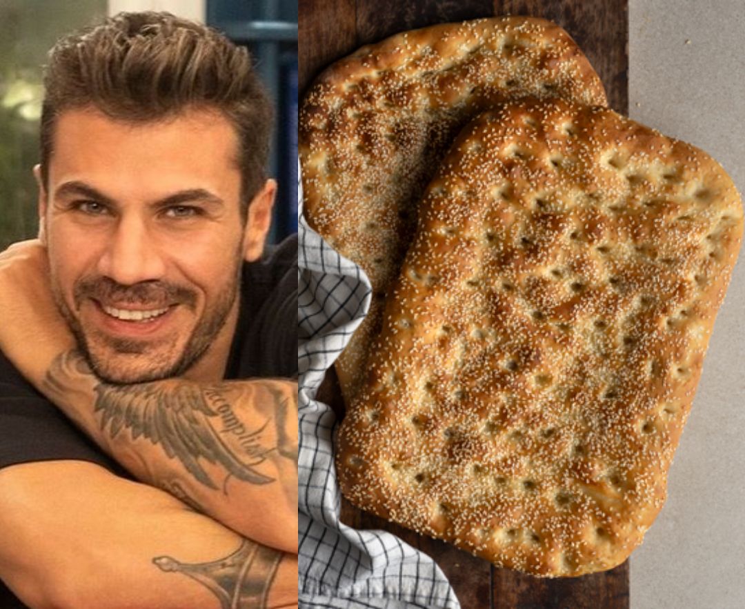 Με 6 υλικά, τραγανή έξω, αφράτη μέσα: Ο Άκης Πετρετζίκης είπε το μuστικό της συνταγής για την πιο τέλεια σπιτική λαγάνα