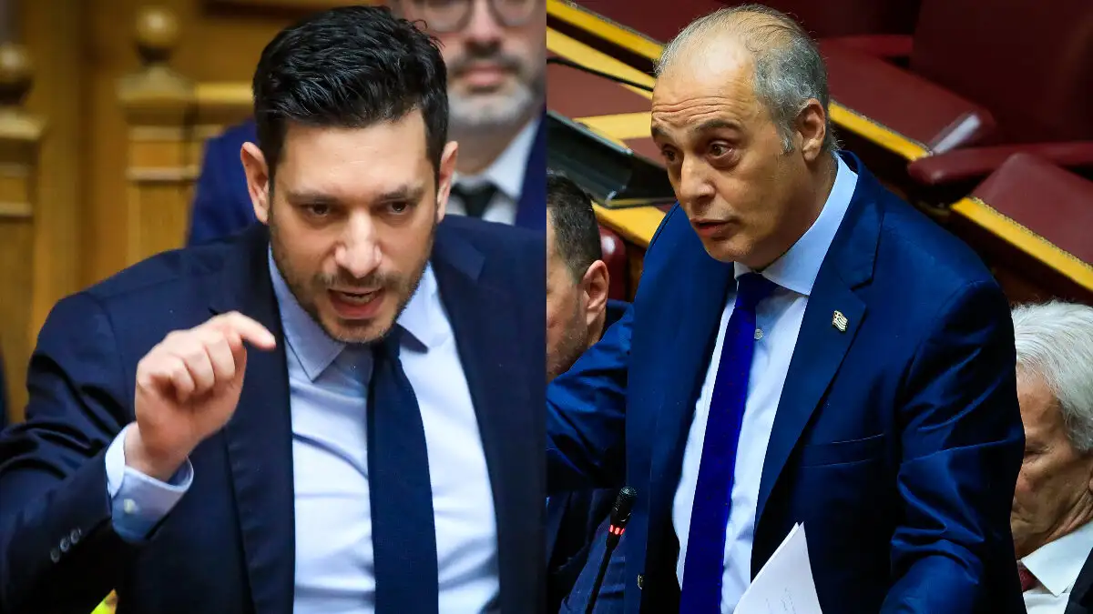 Άγριος καβγάς Βελόπουλου-Κυρανάκη στη Βουλή