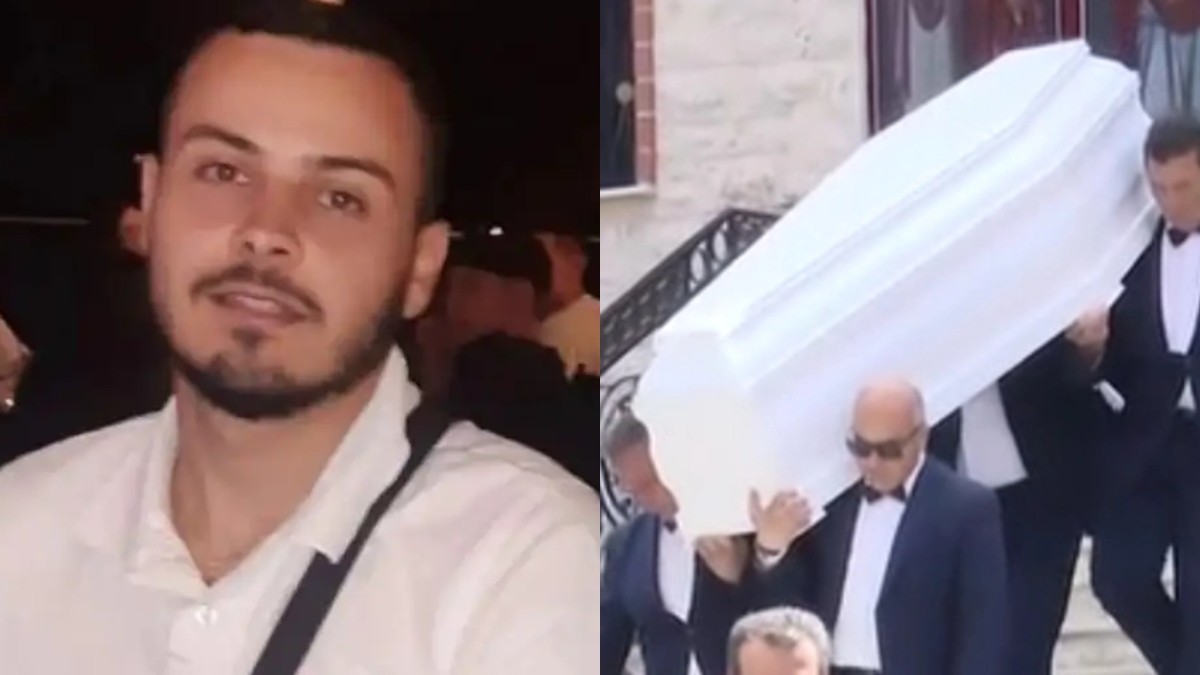 Άγιος Δημήτριος - Κηδεία 27xpovου: Με λευκό φέρετρο το τελευταίο «αντίο» - Φωτoγραφίες