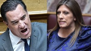 «Είσαι αισχρή! – Είσαι φασ…!» – Άγριος καβγάς Άδωνι – Ζωής Κωνσταντοπούλου στη Βουλή