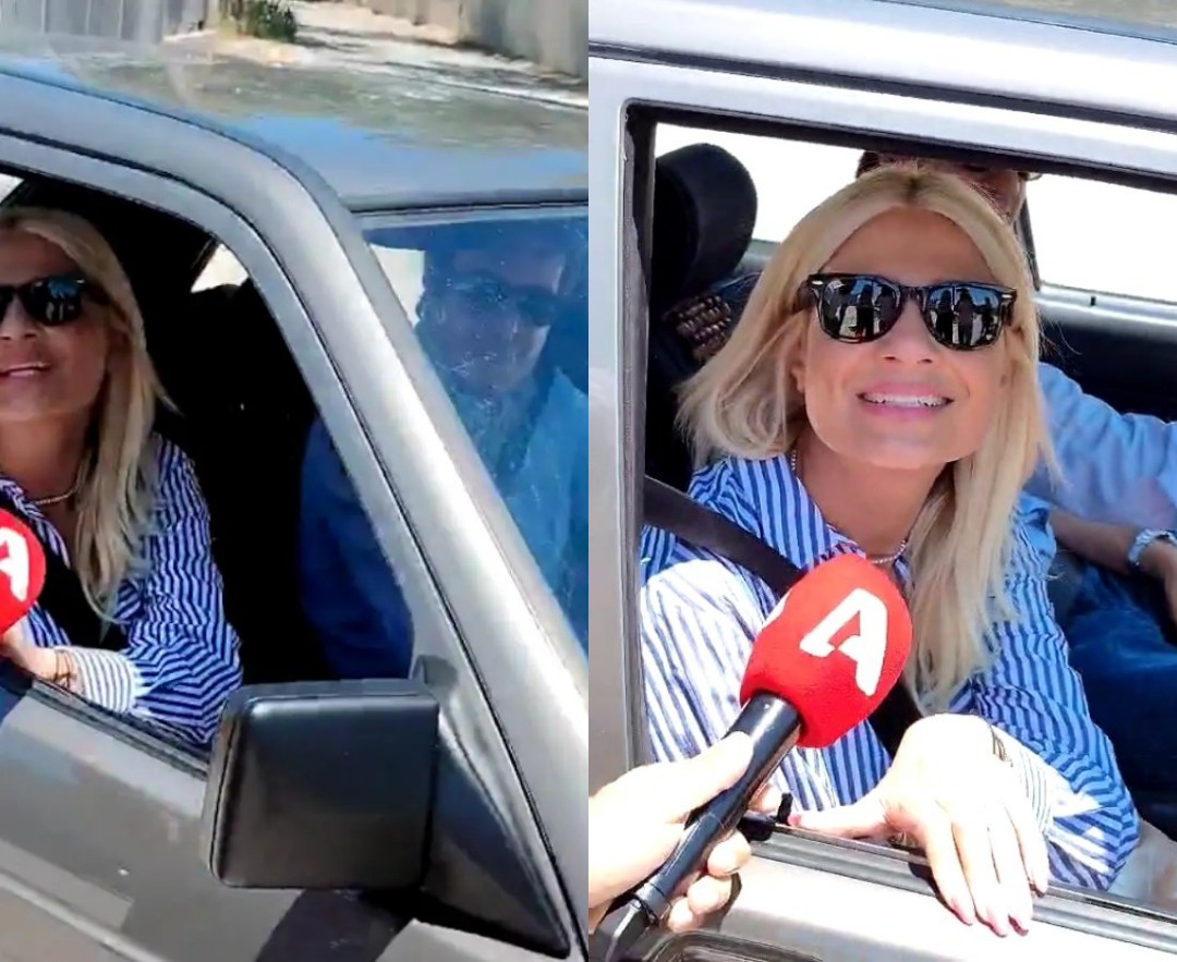 Όλοι σχολιάζουν το αυτοκίνητο: Ο Αθανασίαδης πήγε και πήρε την Φαίη Σκορδά από το MEGA - Τι είπε στους δημοσιογράφους