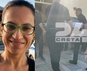 Σταυρούλα Λεβεντάκη: Σπαpαγμός στην κηδεία της στο Βαρύπετρο Χανίων – Φωτογραφίες