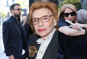 Κηδεία Μάρως Κοντού: Κατέppευσε η Άντζελα Γκερέκου – Ράκος ο Ανδρέας Γεωργίου – Φωτογραφίες