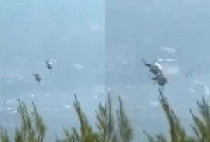 Βίντεο ντοκουμέντο: Η στιγμή της σύγκρουσης των δύο ελικοπτέρων στην Ψάθα
